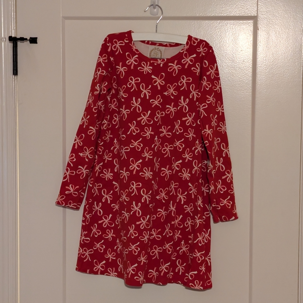 The Beaufort Bonnet Company Red and White Dress - Bows Valentine Size 12